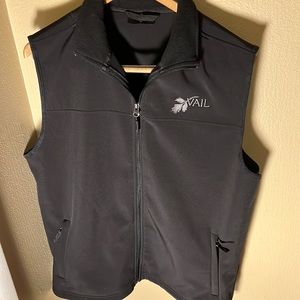 Horn Legend Mens Full Zip Stretch Vail Logo Golf Vest Color Black Size Medium